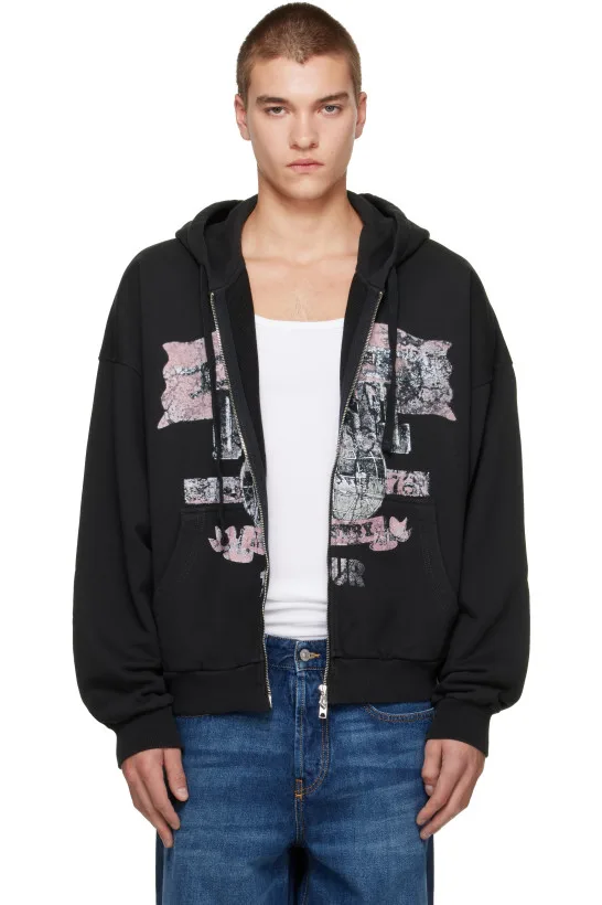 Black S-Will-Zip Hoodie