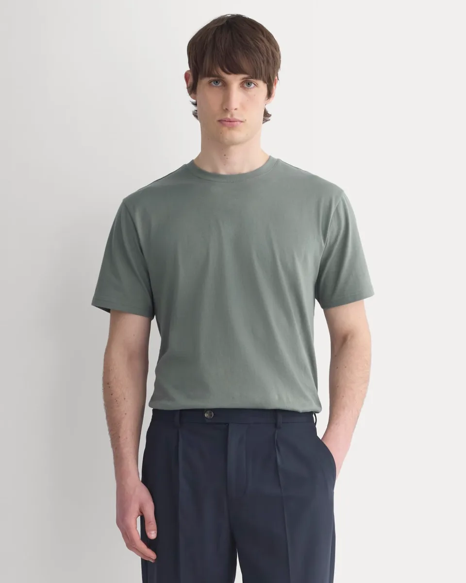 Archive Standard-Fit Cotton Crew | Agave Green