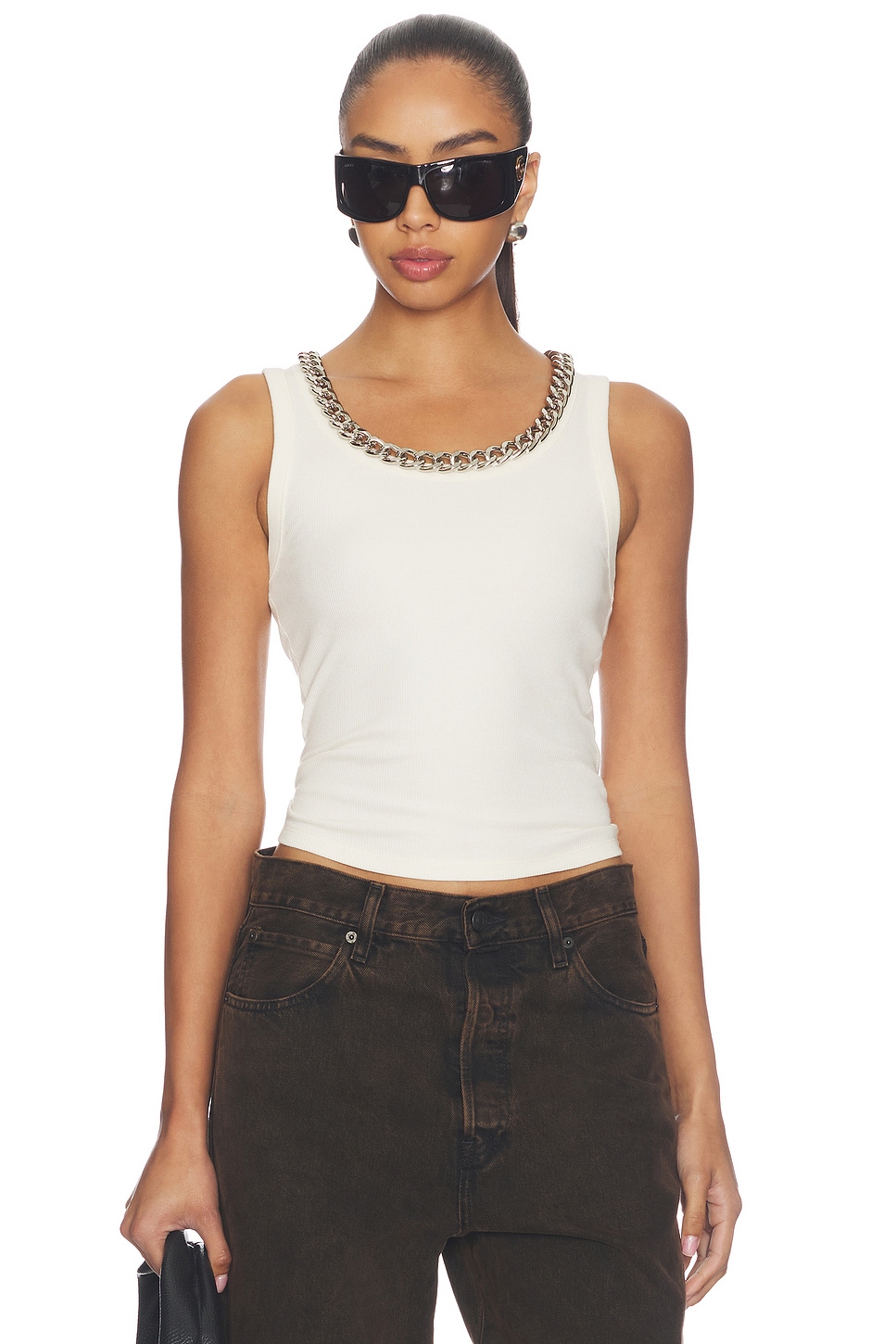 ALLSAINTS Lucy Tank Top in Mallow White