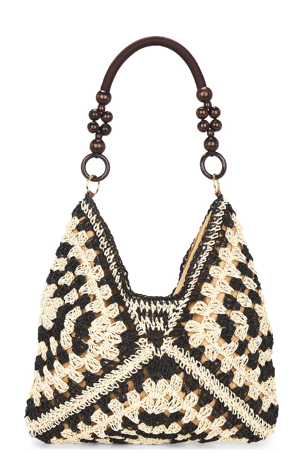 8 Other Reasons Crochet Shoulder Bag in Black