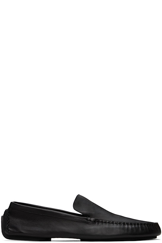 Black Lucca Slip-On Loafers
