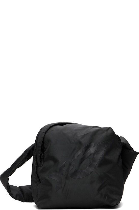 Black Padded Crossbody Shoulder Bag