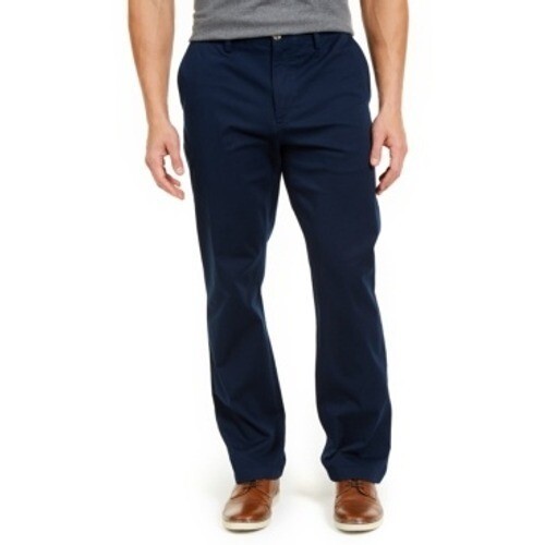 Club Room Chino Pant Mens 30x30 Navy New Classic Fit Stretch Cotton Trousers