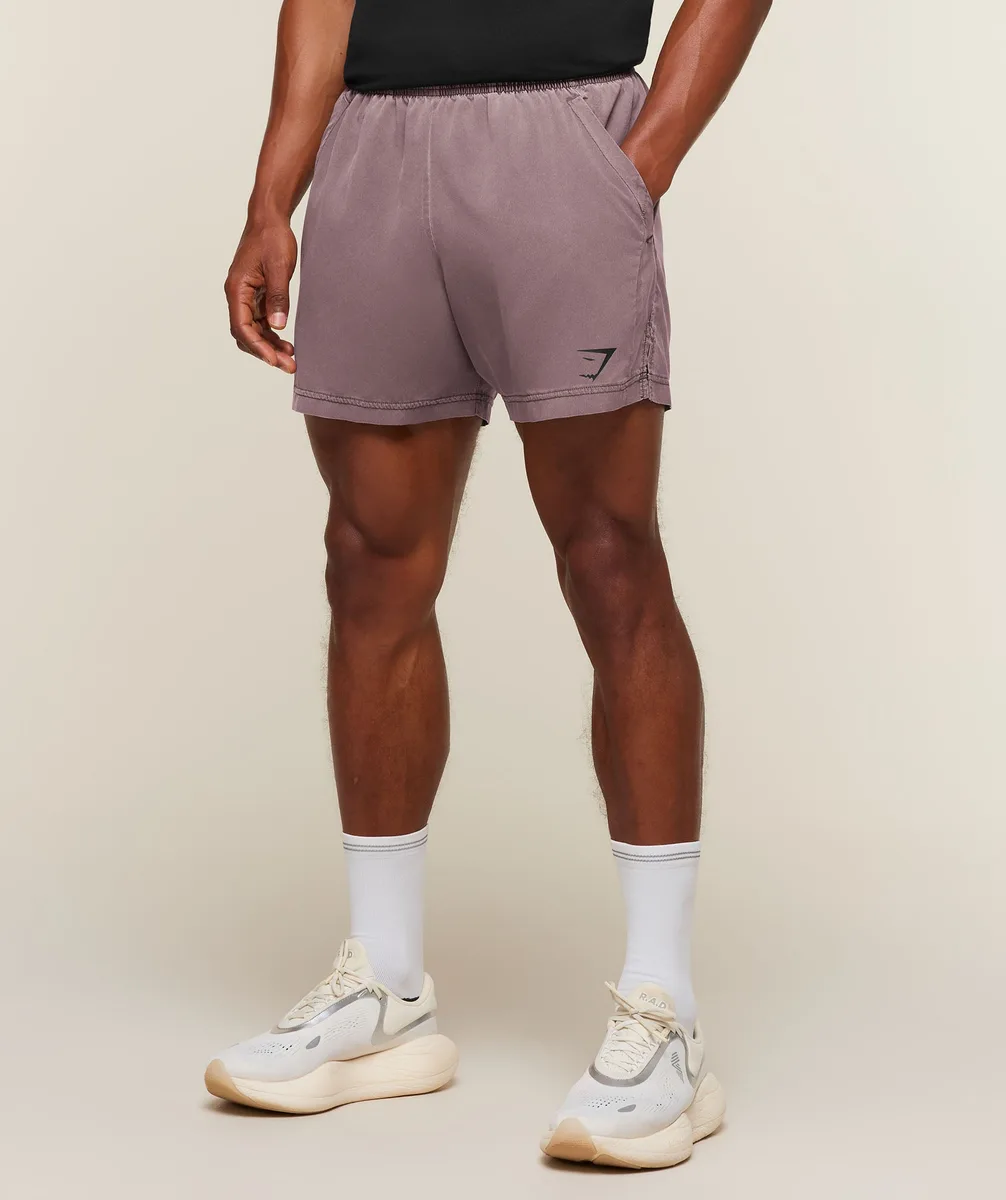 Gymshark Sport Washed Shorts - Cherry Purple/Wash