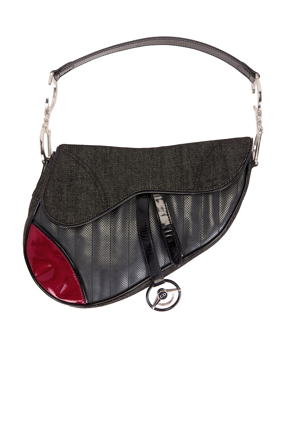 FWRD Renew Dior Cadillac Saddle Bag in Black