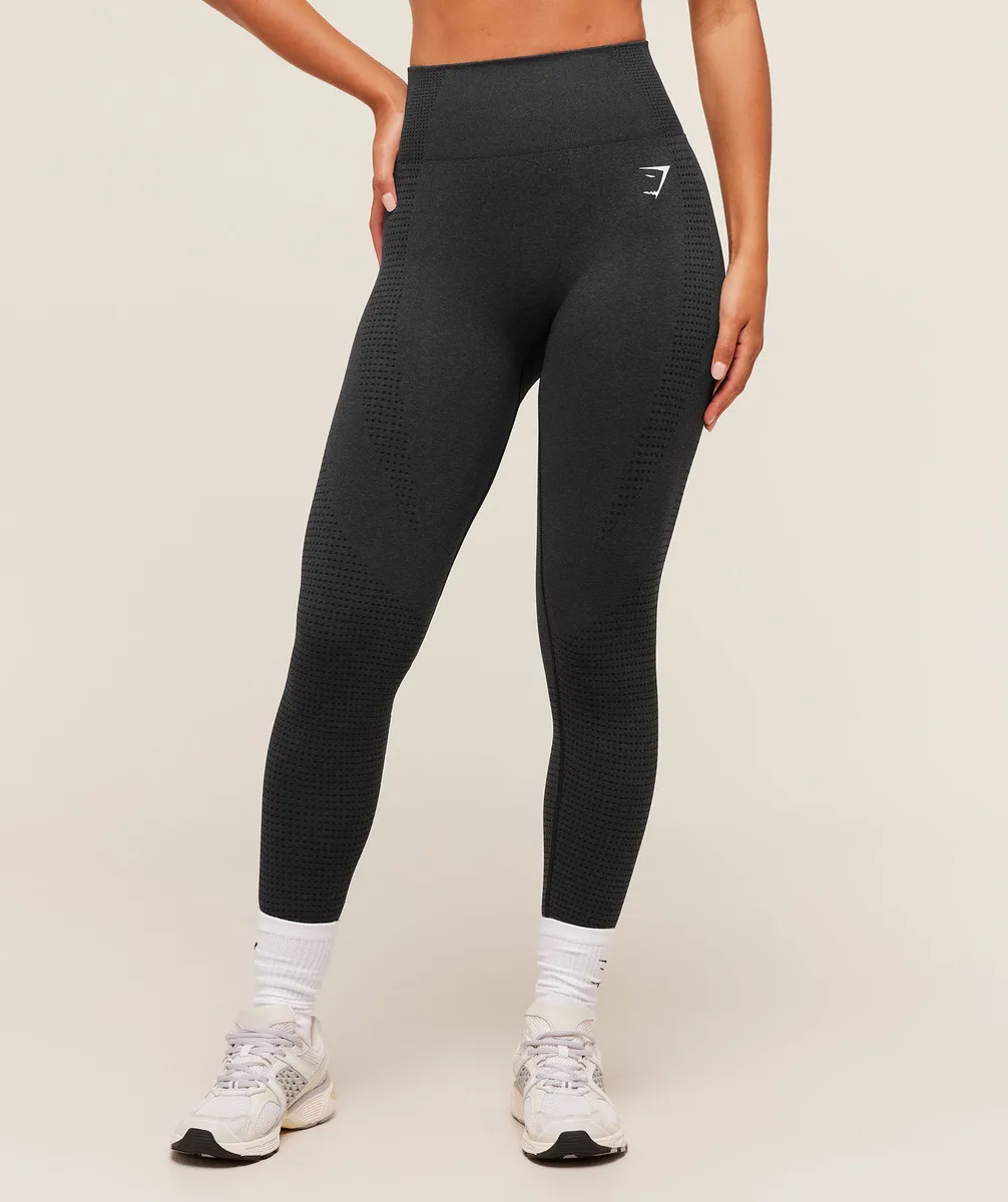 Gymshark Vital Regular Leggings - Black Marl