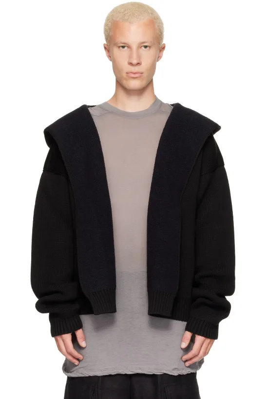 Black Tower Reversible Robe Hoodie