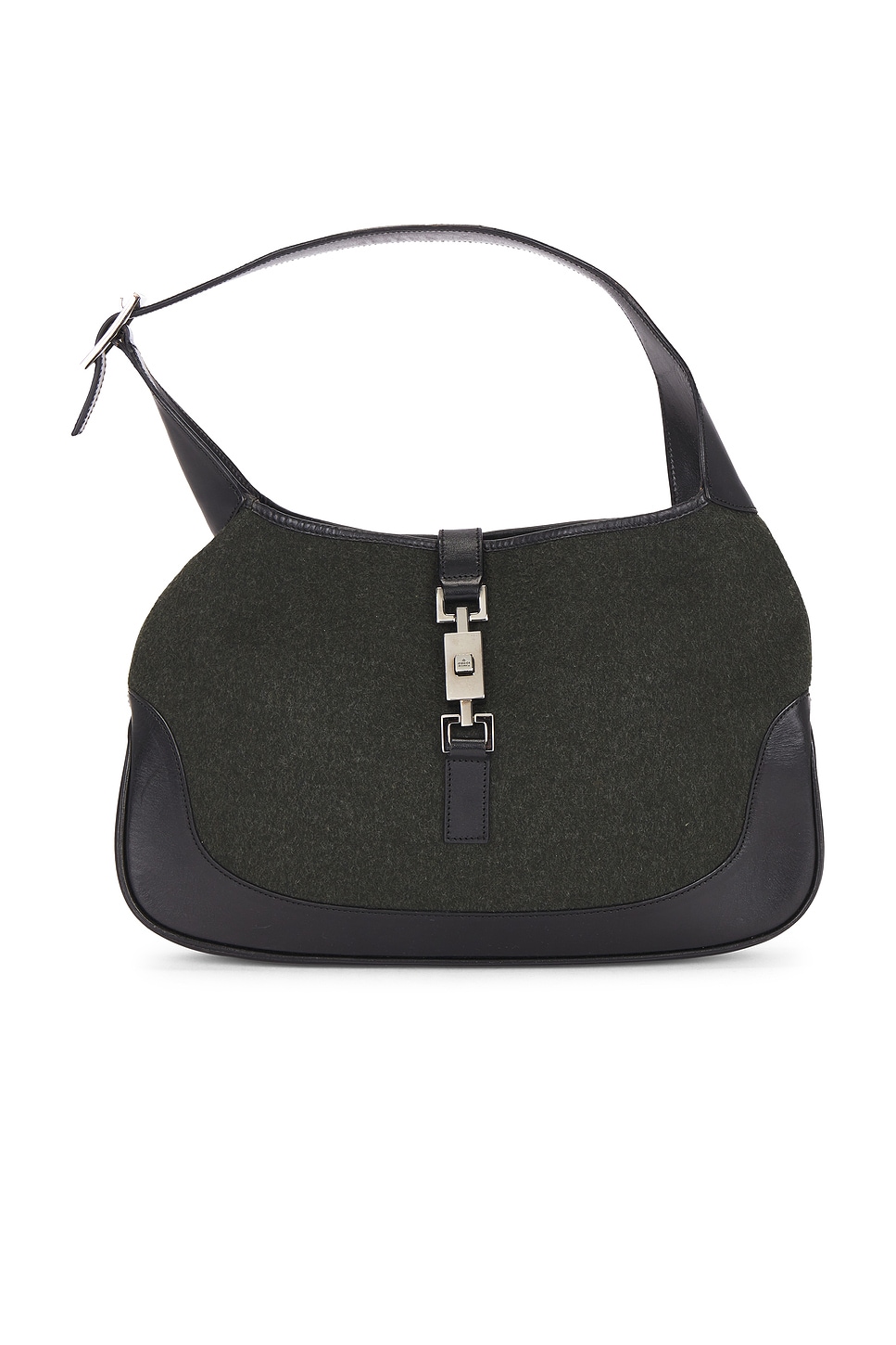 FWRD Renew Gucci Jackie Hobo Bag in Black