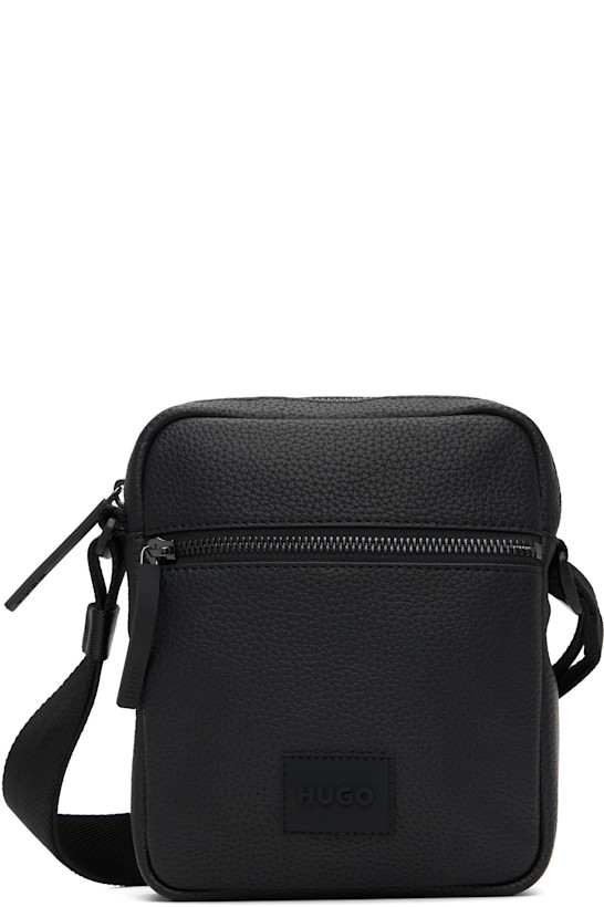 Black Logo Patch Bag