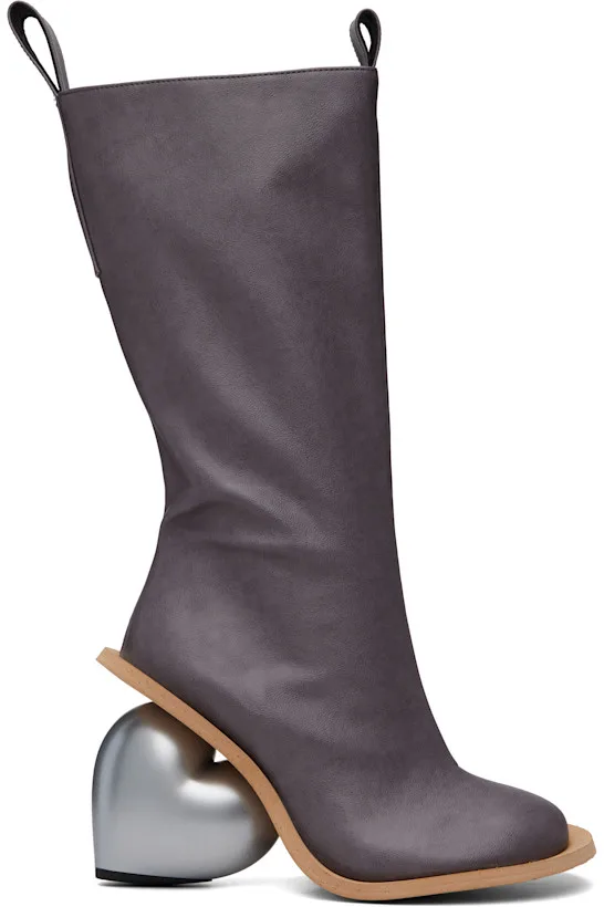 SSENSE Exclusive Gray Love Tall Boots