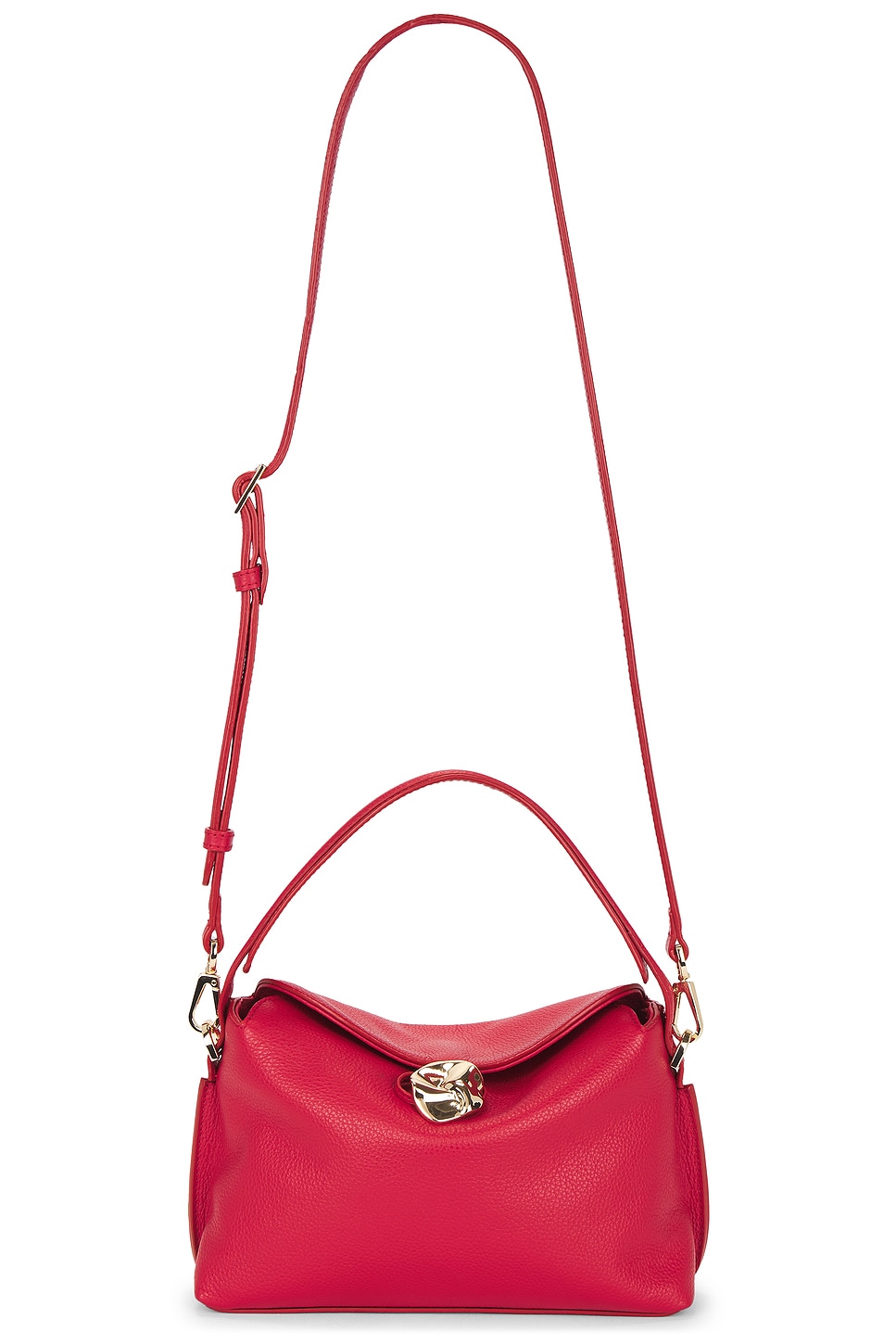 Flattered Hanna Mini Top Handle Bag in Cherry