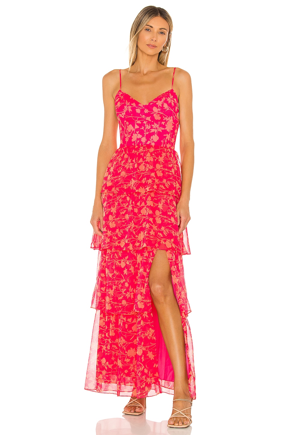 Amanda Uprichard Thaddea Maxi Dress in Brookeside
