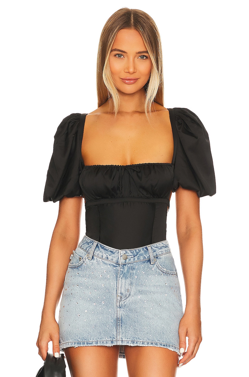 For Love & Lemons DANY 紧身服 in Black