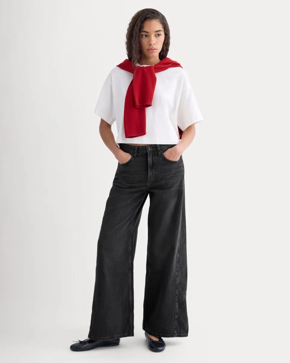 Paneled Wide-Leg Jean | Twilight