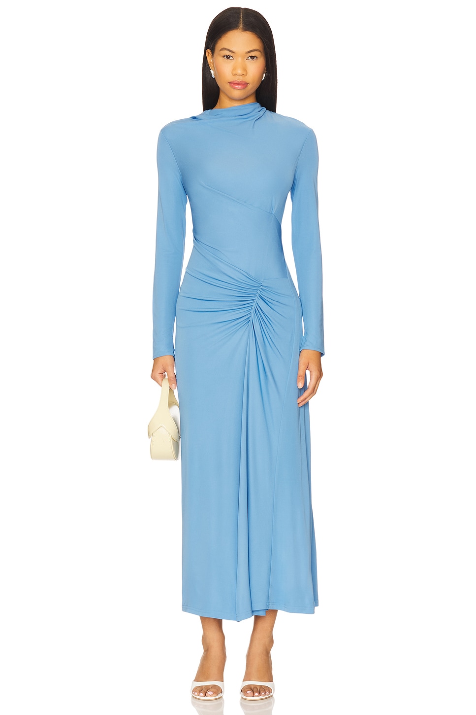 SIMKHAI Hathaway Midi Dress Ferrera Midi Dress in Horizon