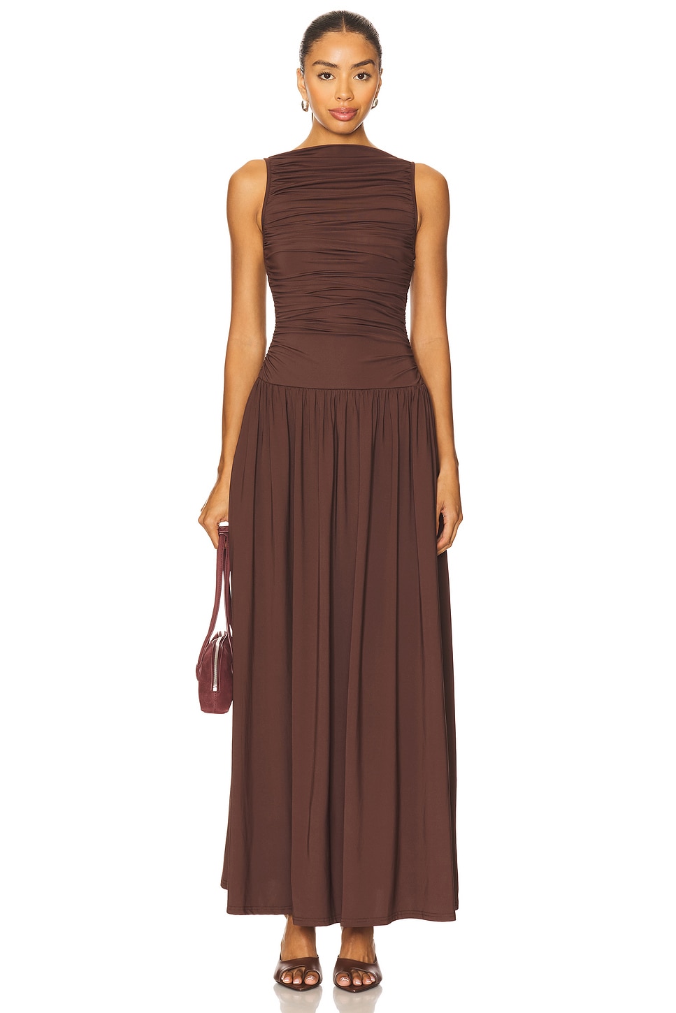NIA VESTIDO CLEA in Espresso