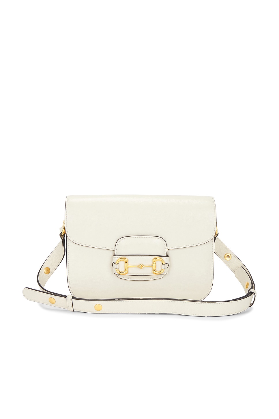 FWRD Renew Gucci Horsebit 1955 Shoulder Bag in White