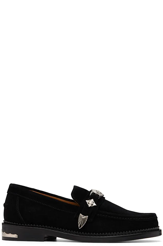 SSENSE Exclusive Black Metal Loafers
