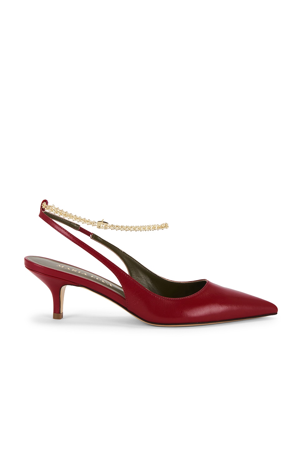 Maria Luca Felicia Slingback Heel in Wine