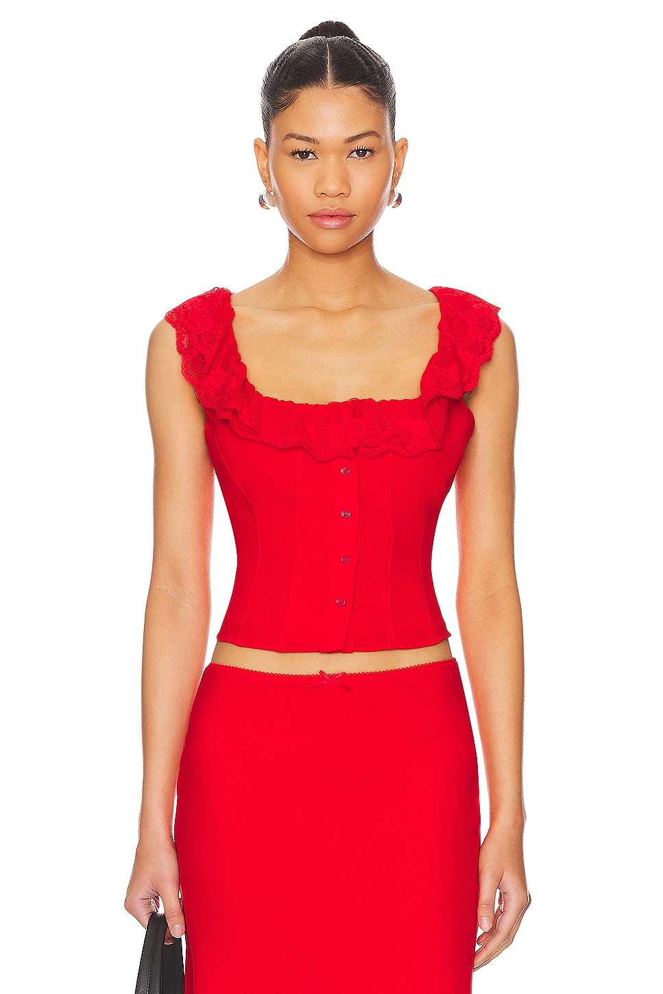 GUIZIO Paloma Top in Poppy