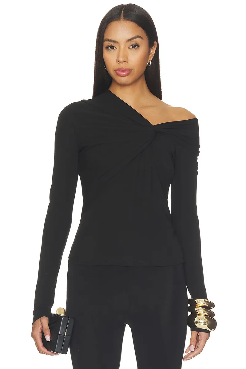 Cult Gaia Narda Top in Black