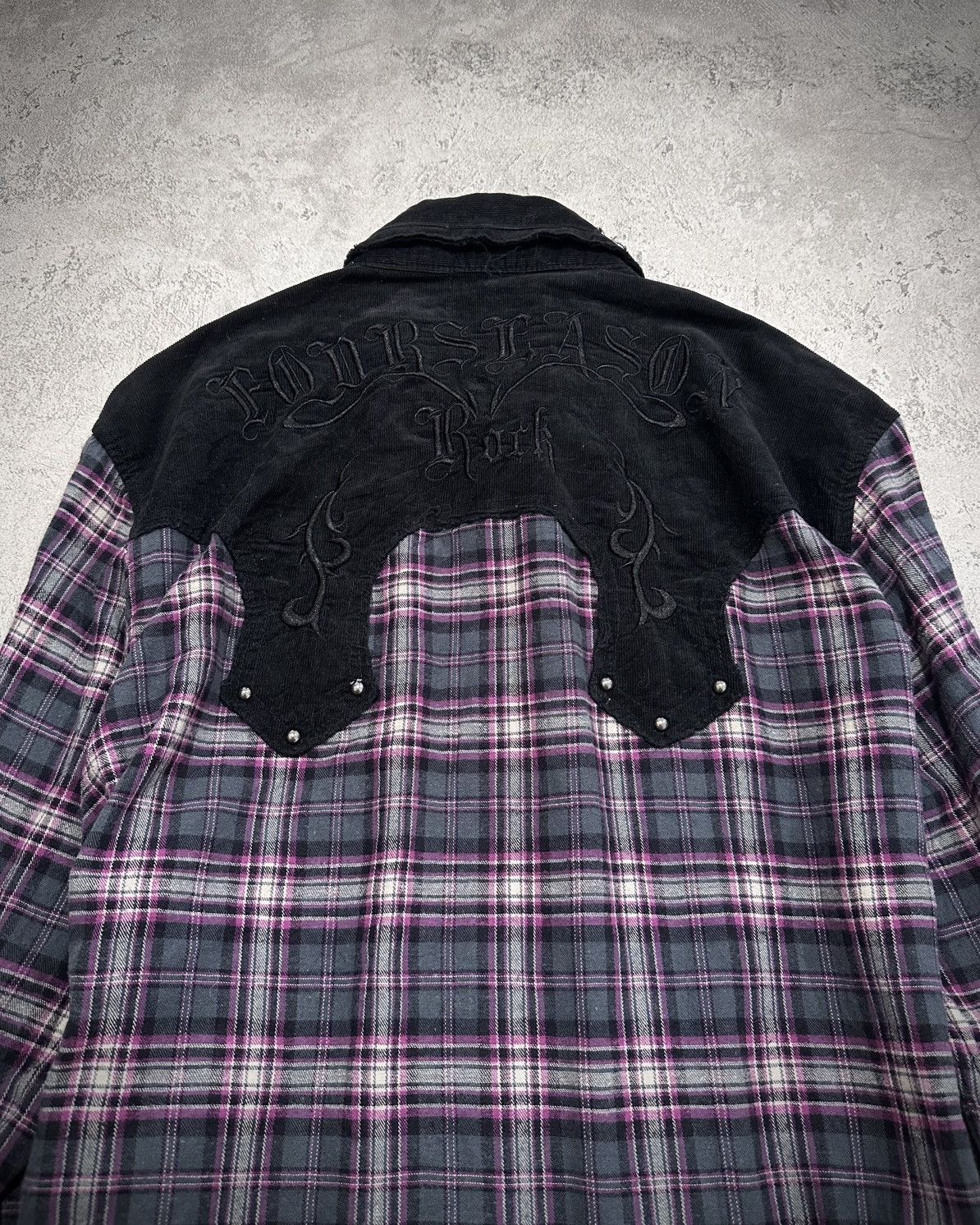 Japanese Brand Vkei In The Attic Studded Flannel Shirt - Image 6
