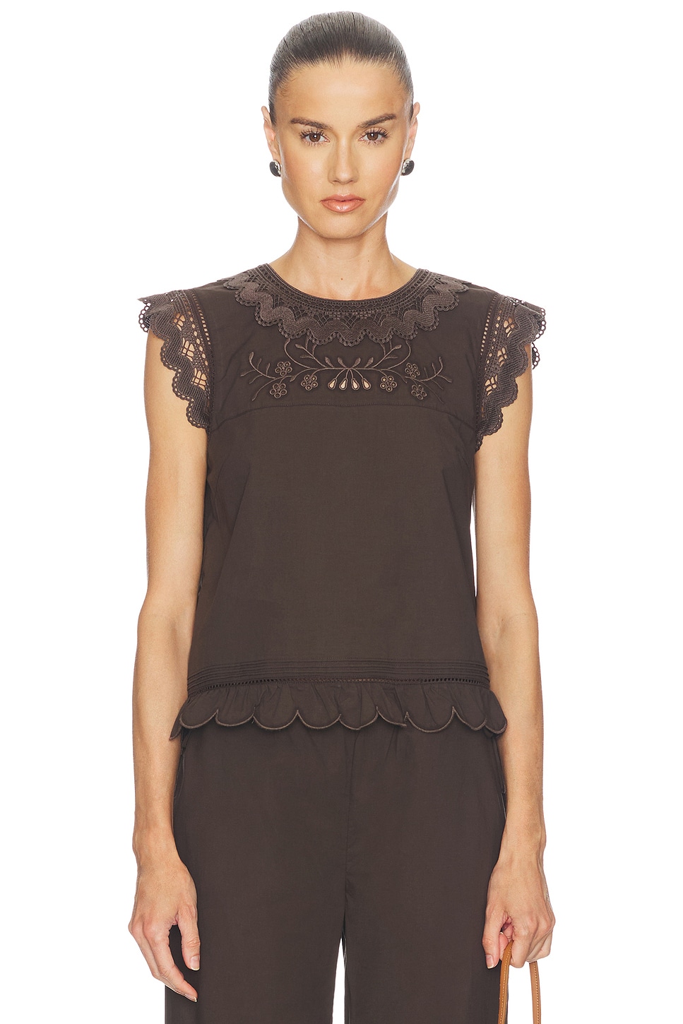 The Garment Kirsten Cloth Top in Brown