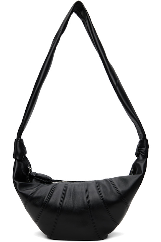 Black Medium Croissant Bag
