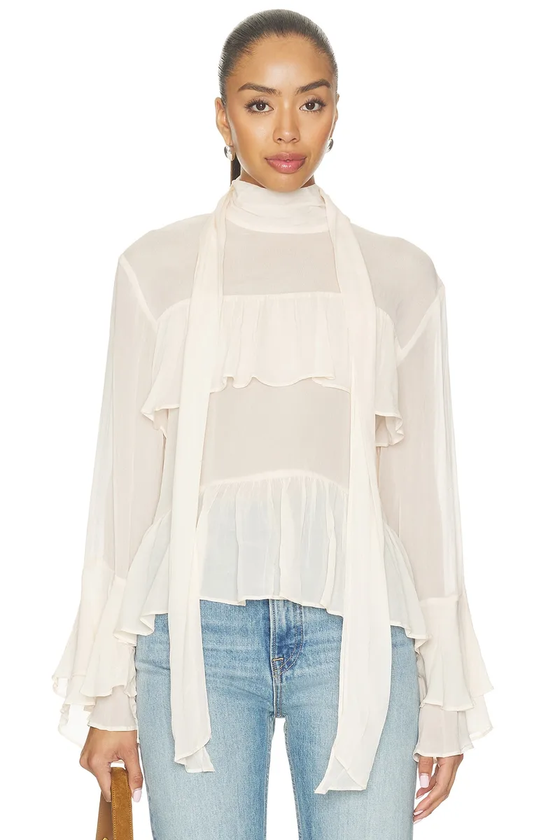 ASTR the Label Fae Top in Ivory