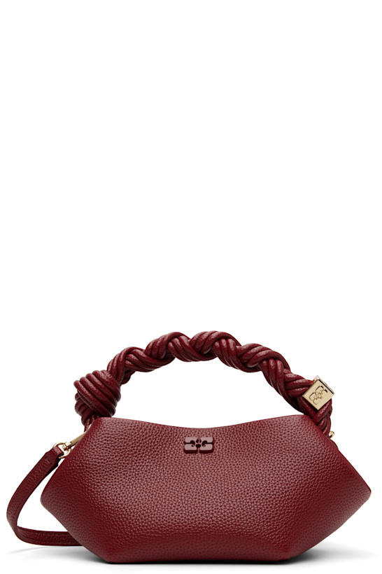 Red Grained Mini Bou Bag