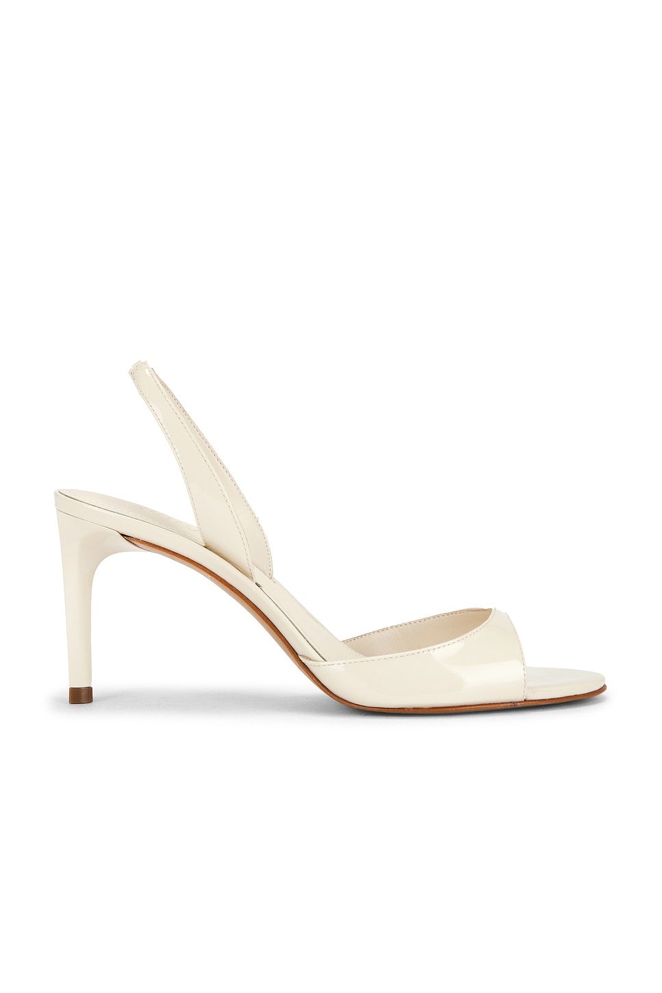 Schutz Scarlett Mid Slingback Sandal in Sugar White