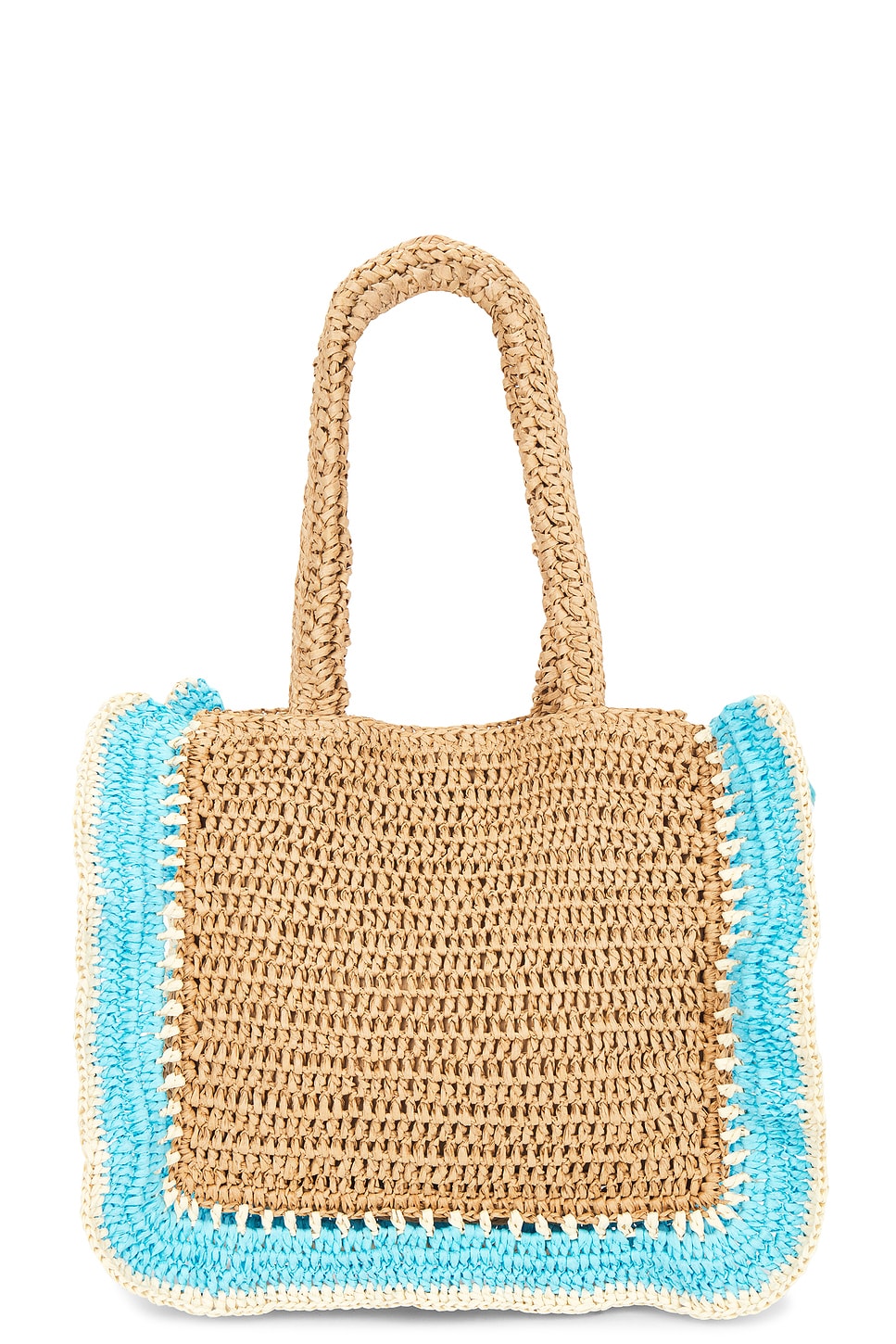 Nikki Beach KAMILA 手提包 in Natural & Turquoise