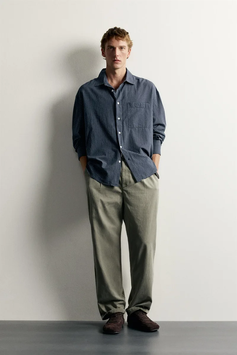 CHECKED RELAXED FIT SHIRT