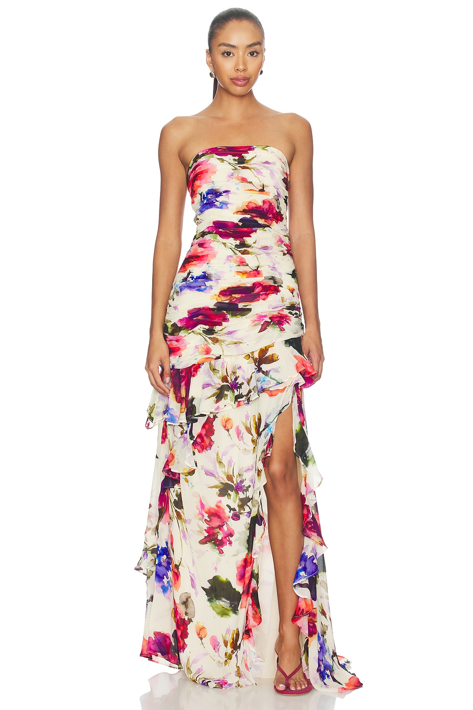 NICHOLAS Viola Dress in Watercolour Flora