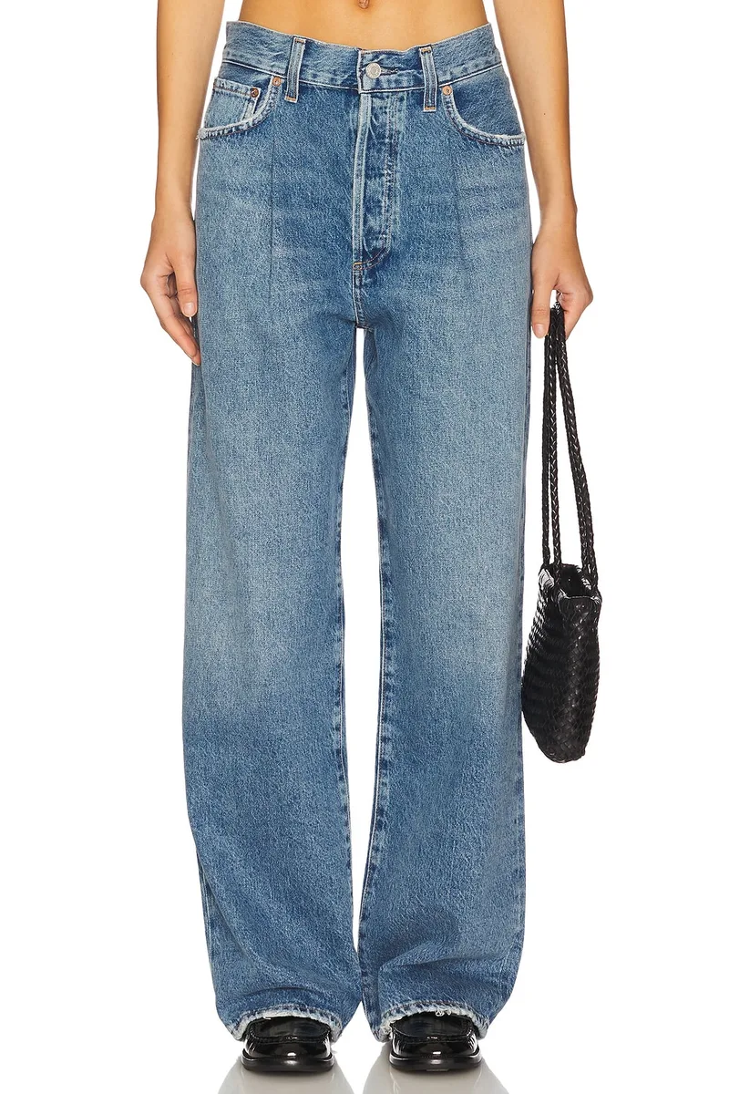 AGOLDE Franka Pleat Baggy in Mantra