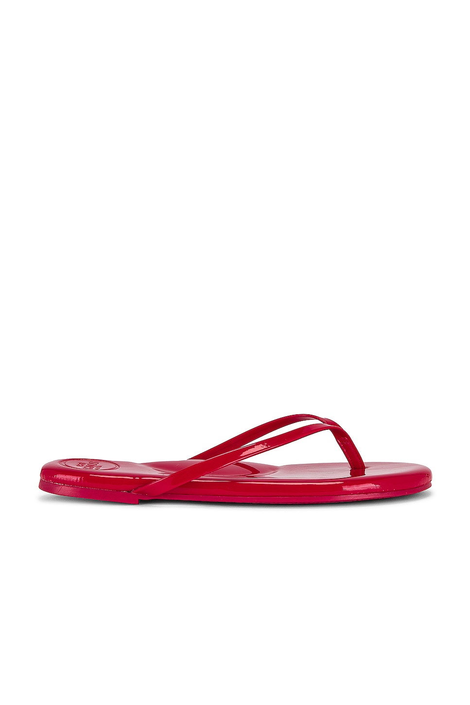 Solei Sea Indie Sandal in Patent Red