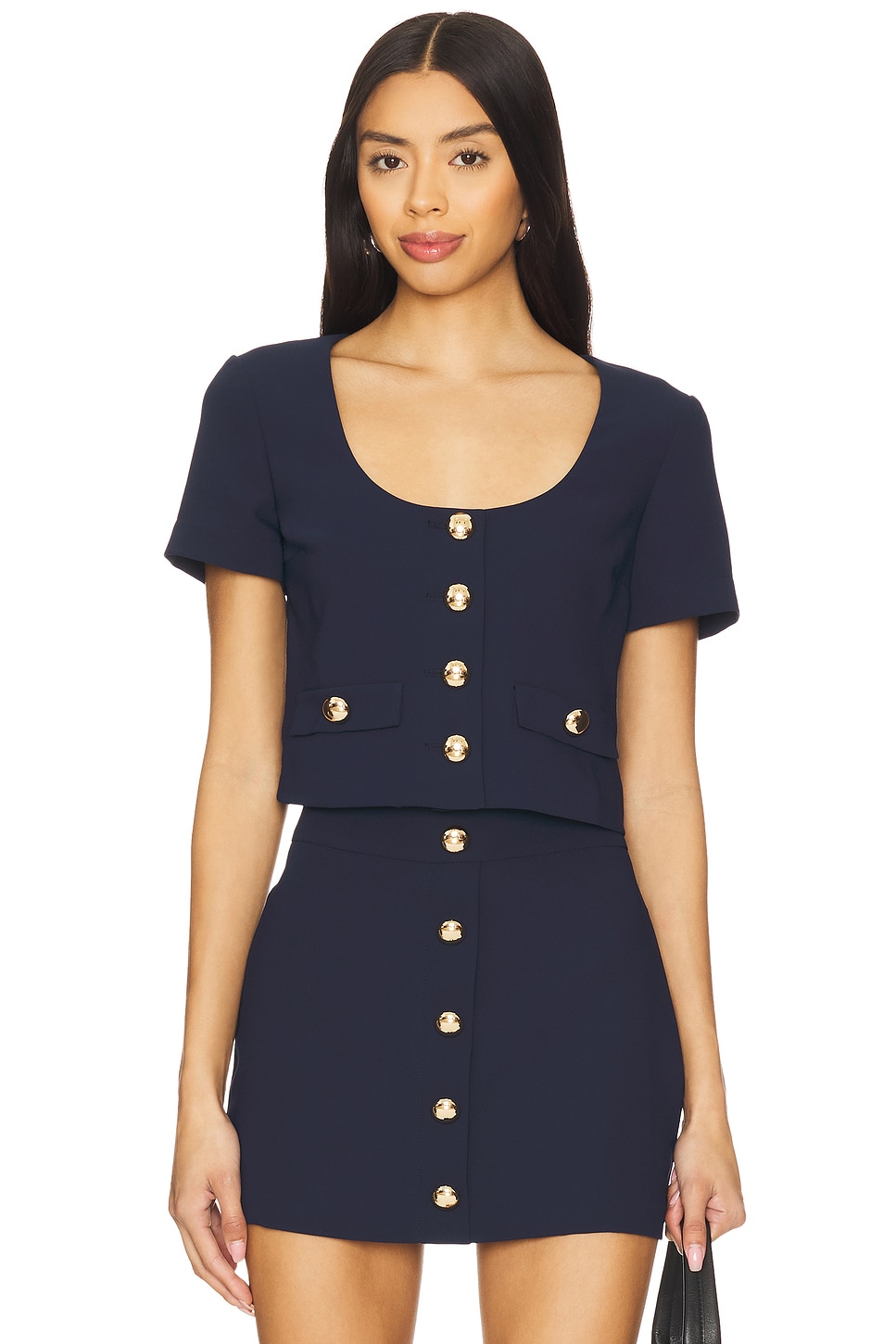 Amanda Uprichard Benton Top in Ink