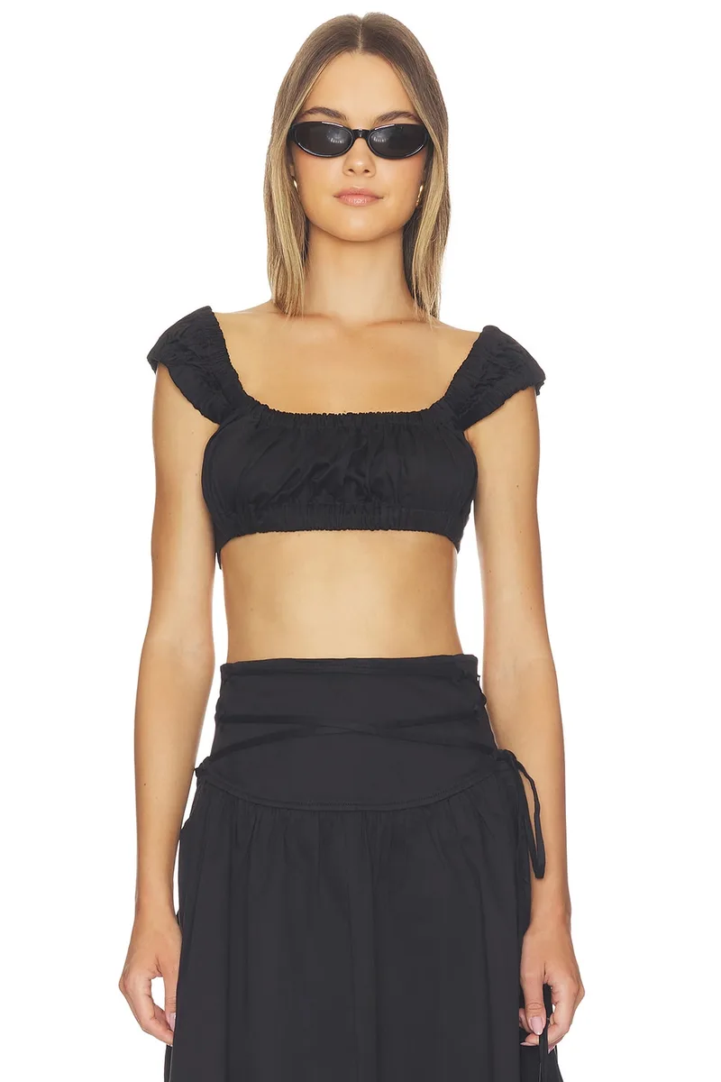 MAJORELLE Lyra Top in Black
