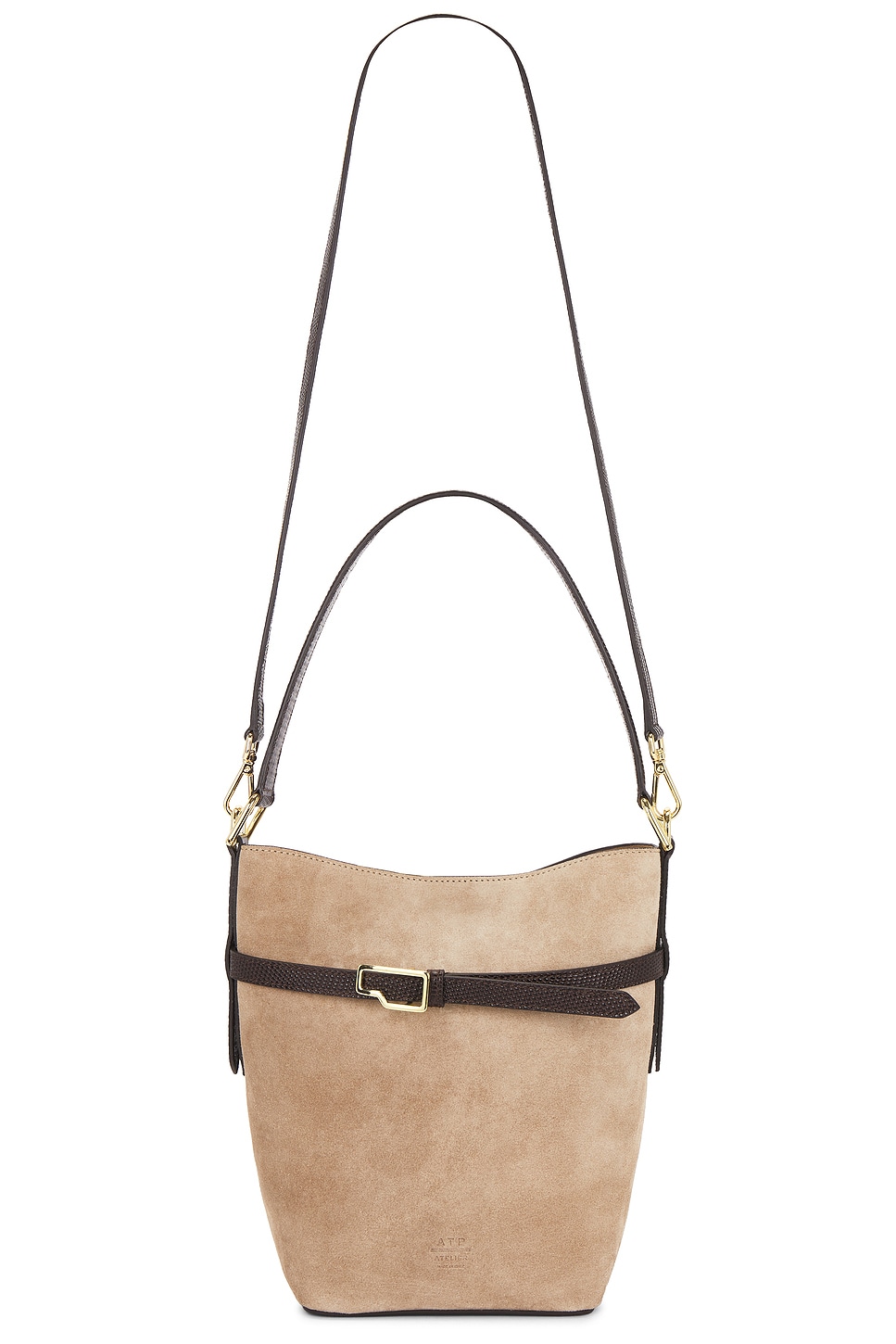 ATP Atelier Cremella Bucket Bag in Avena & Walnut