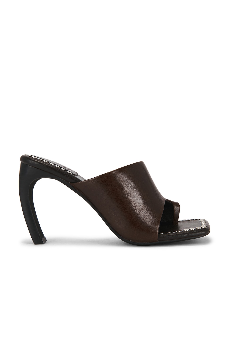 Jeffrey Campbell Alloc Strap Sandal in Brown & Silver