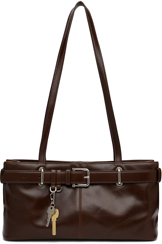 Brown Shoulder Brocle Bag