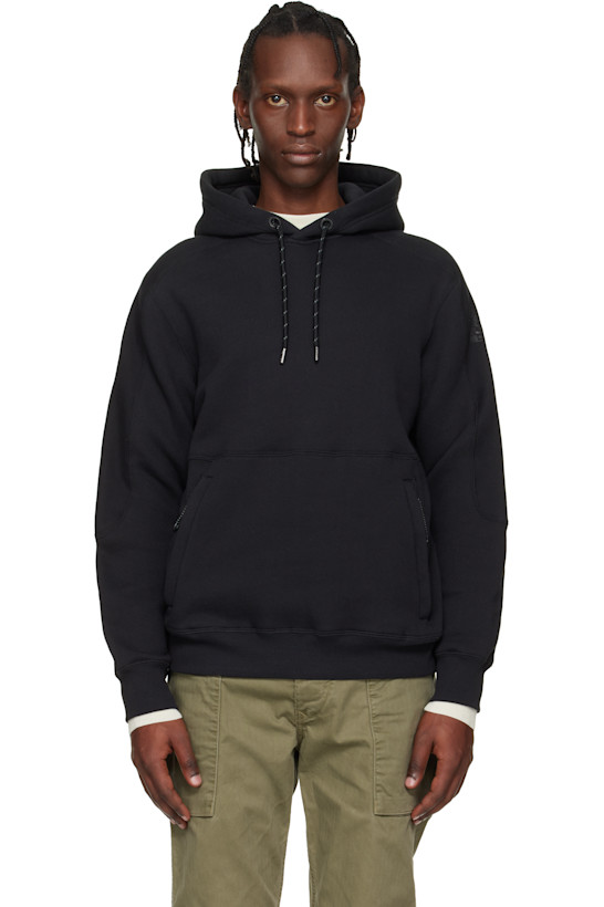Black Elijah Fleece Hoodie