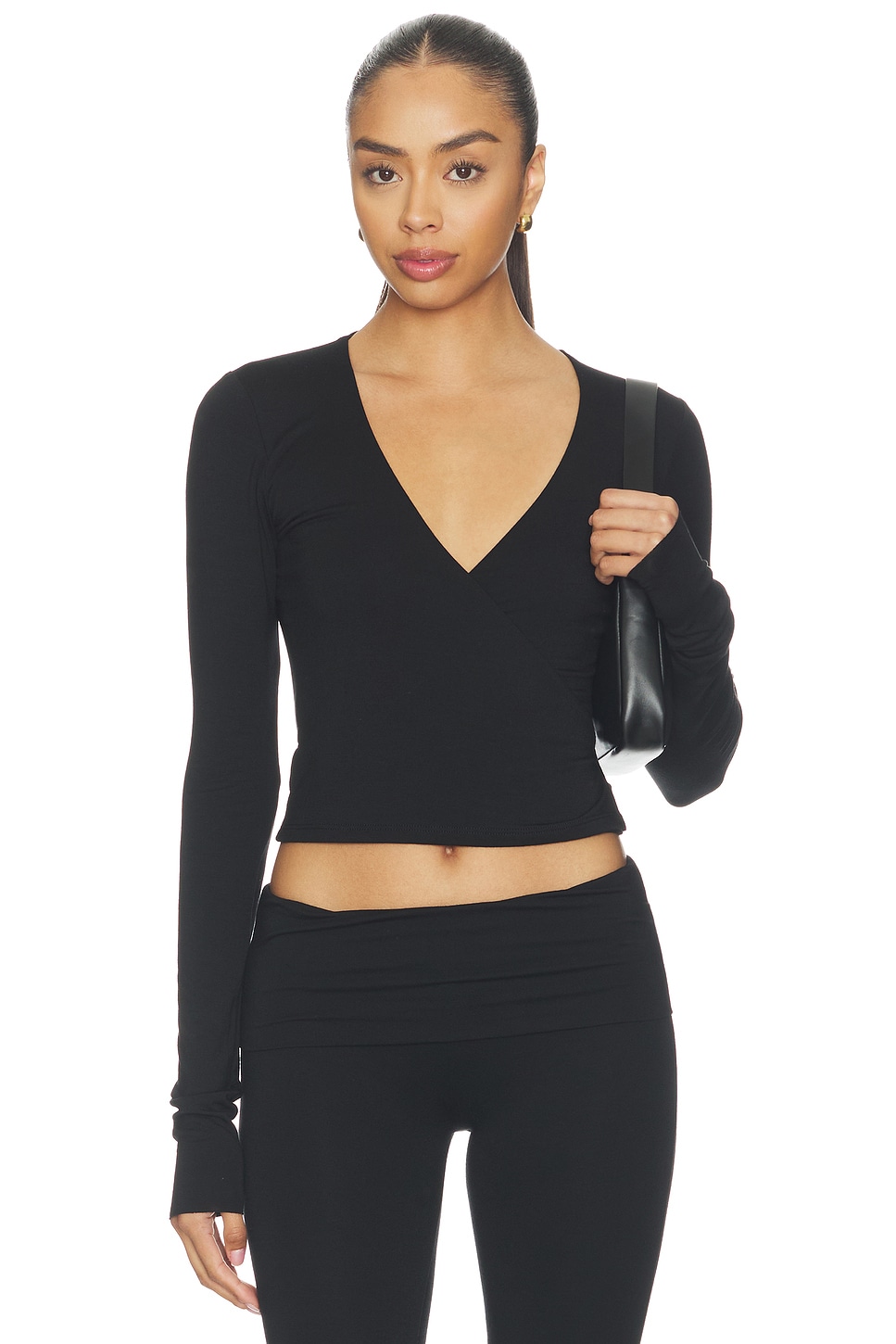 Eterne TOP DRAPÉ in Black