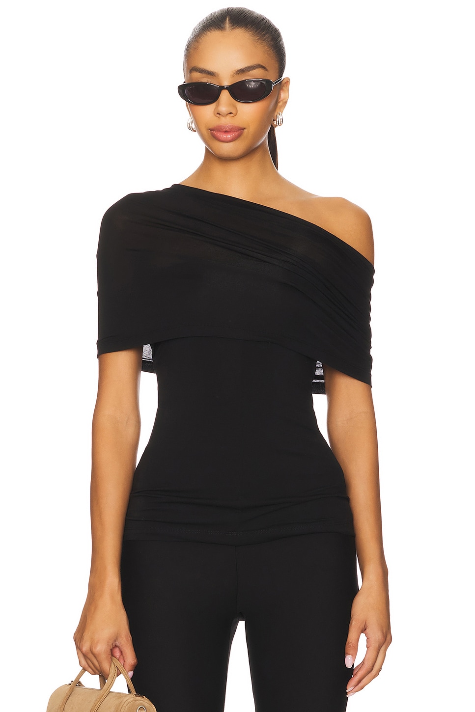 Helmut Lang Sash Top in Black