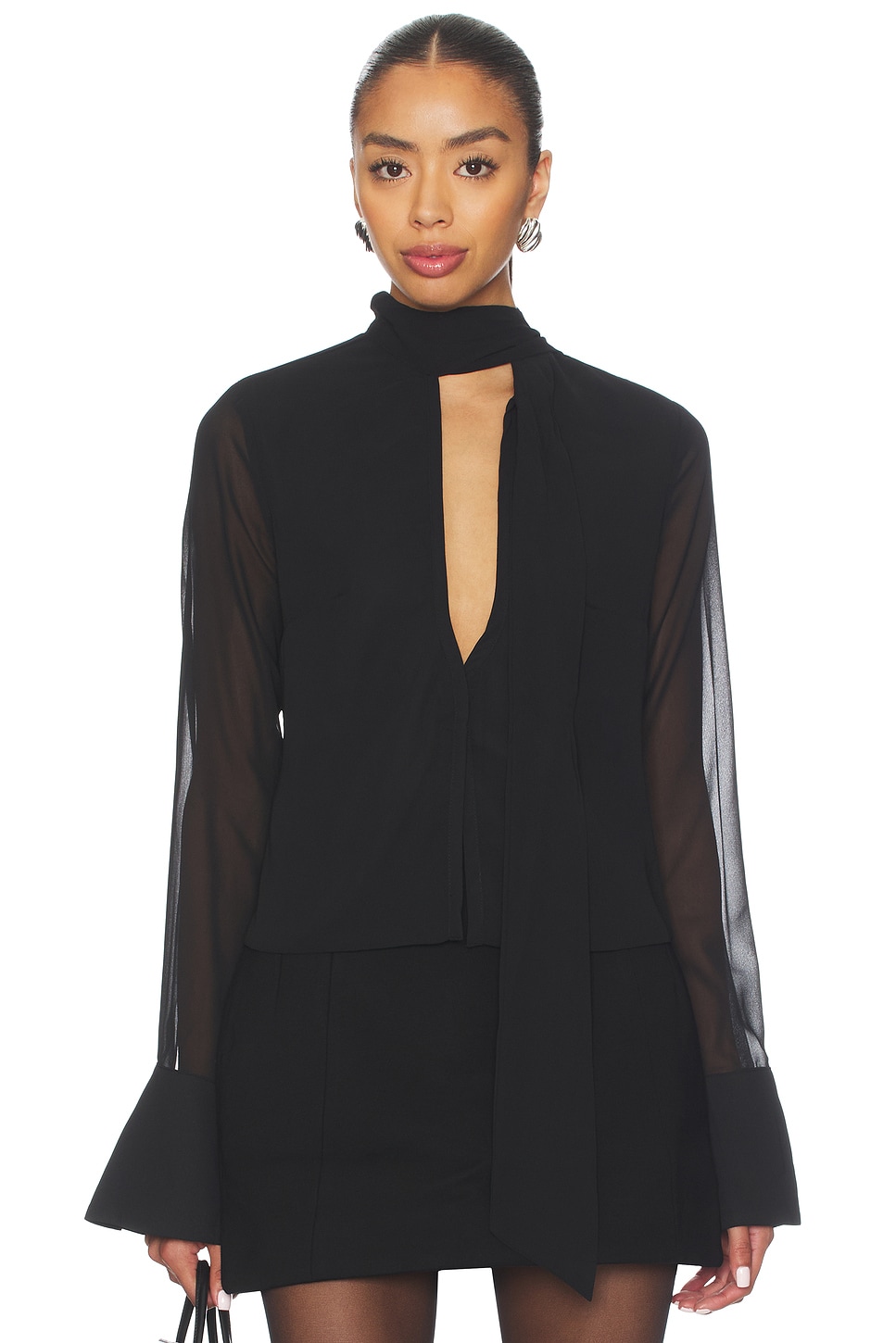 ALL THE WAYS Pennie Top in Black