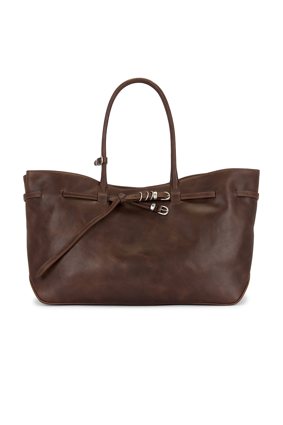 MARGESHERWOOD Grandma Used Large Bag in Washed Brown Pullup