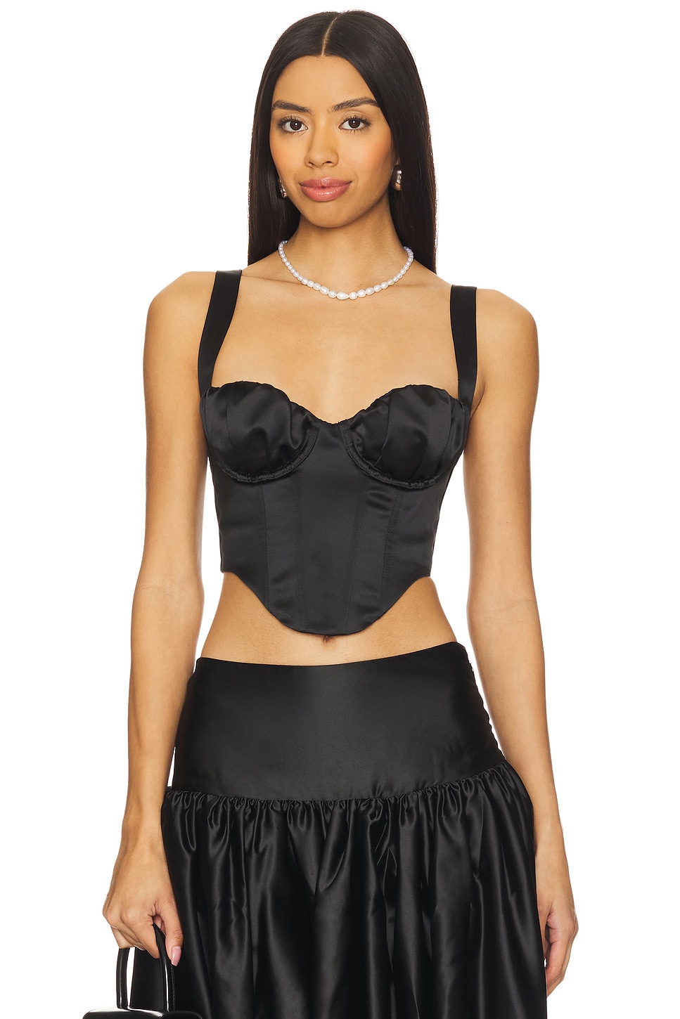 For Love & Lemons Nelly Top in Black