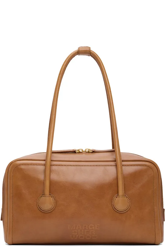 Brown Soft Boston Small Bag