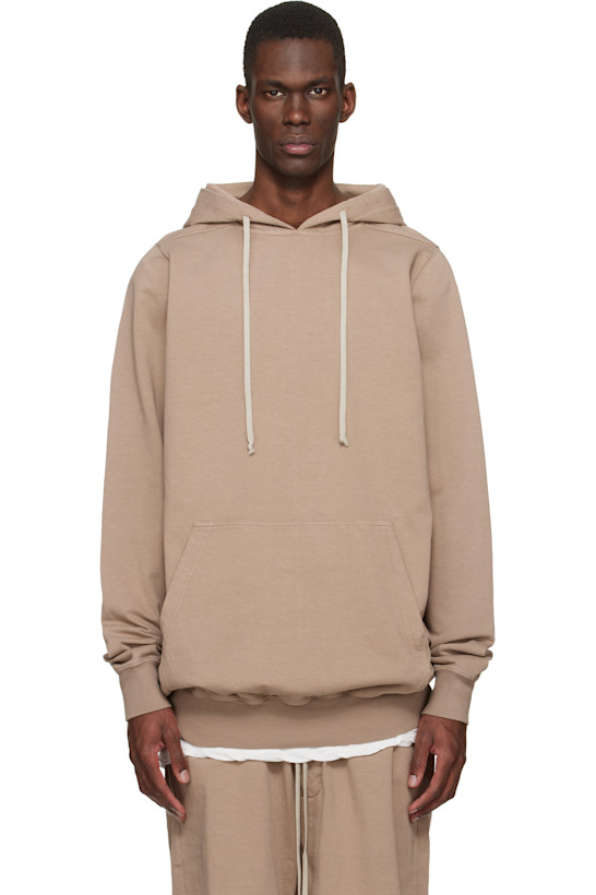 Beige Temple Pullover Hoodie