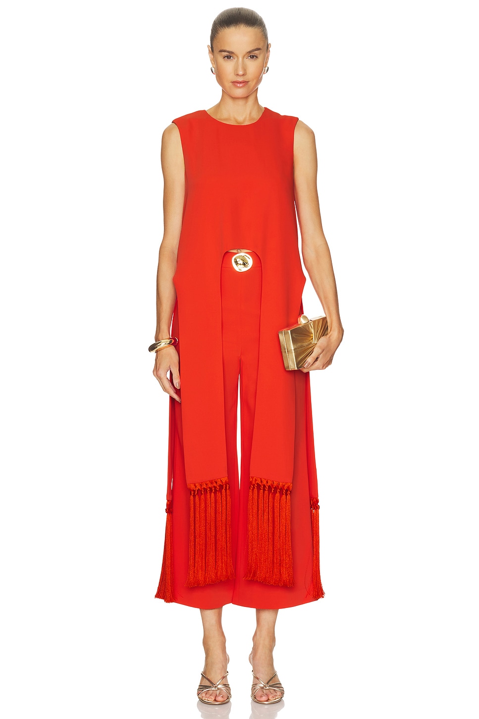 Alexis Rennes Top in Red Orange
